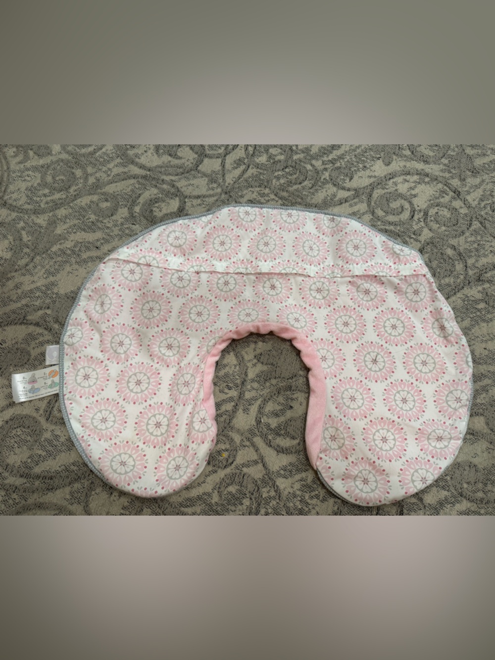 Pink Floral Baby Bib